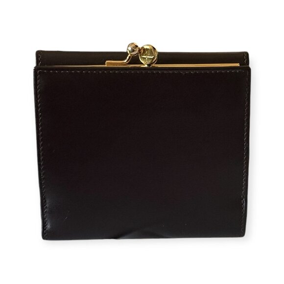 Salvatore Ferragamo Vara Bow Kisslock Wallet | Brown Leather - Picture 3 of 8